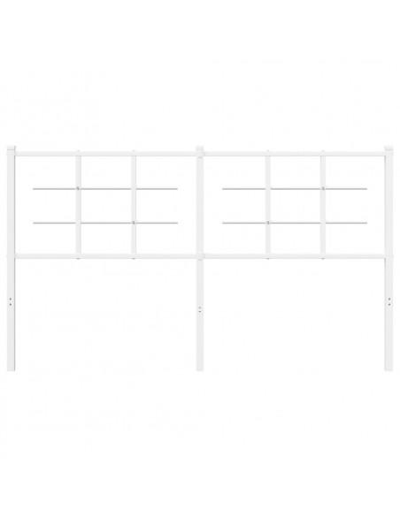 Testiera in Metallo Bianco 150 cm