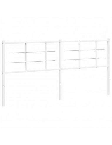 Testiera in Metallo Bianco 180 cm