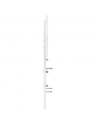 Testiera Bianca 150 cm in Legno Massello di Pino