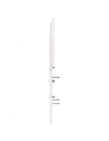 Testiera Bianca 150 cm in Legno Massello di Pino