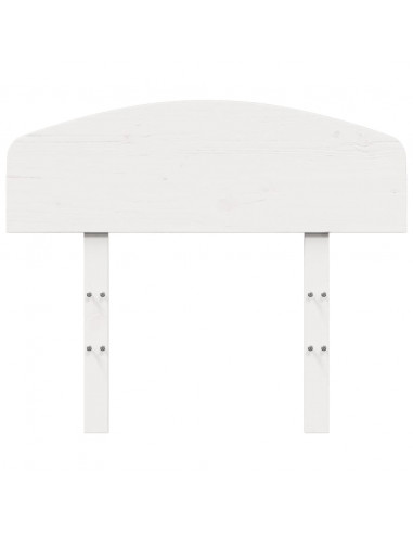 Testiera Bianca 75 cm in Legno Massello di Pino