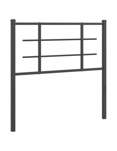 Testiera in Metallo Nero 100 cm