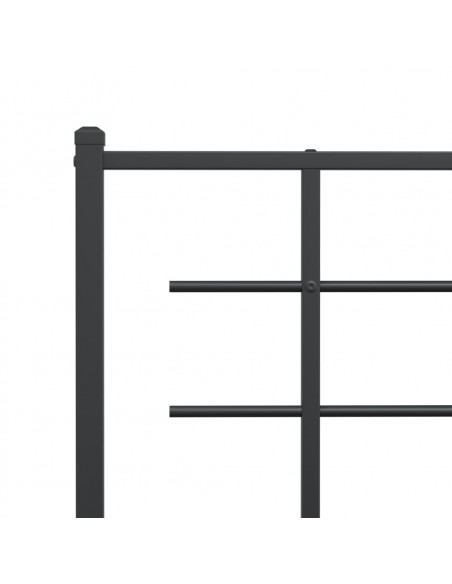Testiera in Metallo Nero 100 cm
