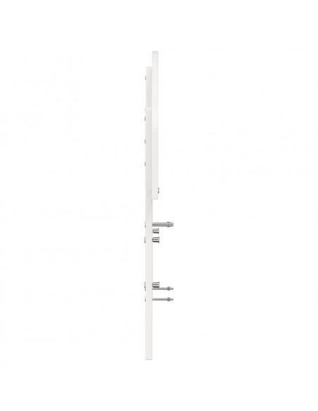 Testiera Bianca 135 cm in Legno Massello di Pino