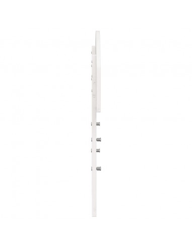 Testiera Bianca 100 cm in Legno Massello di Pino