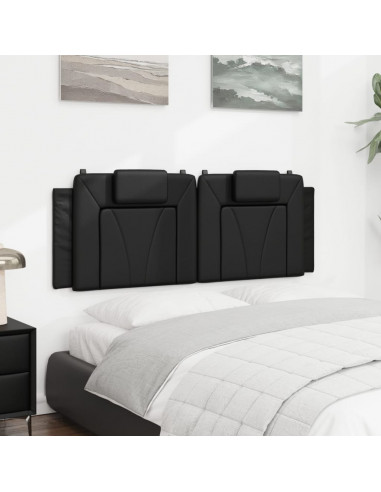 Cuscino Testiera Nero 120 cm in Similpelle