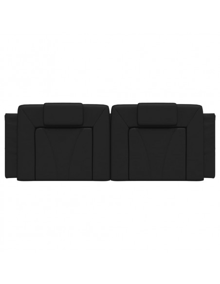 Cuscino Testiera Nero 120 cm in Similpelle