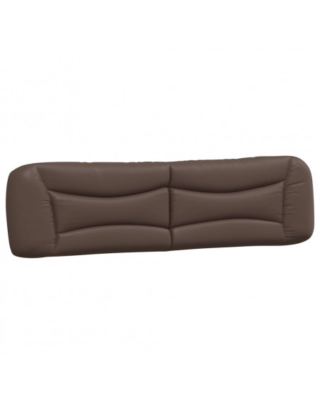 Cuscino Testiera Marrone 200 cm in Similpelle