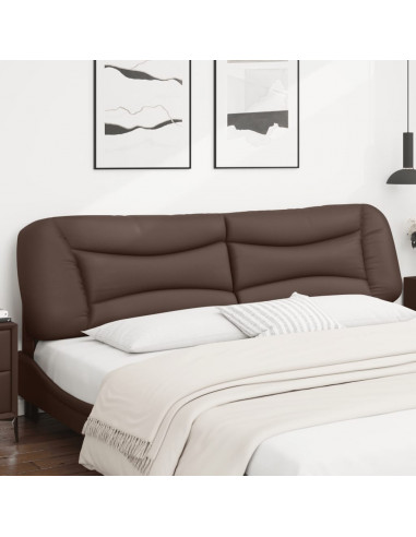 Cuscino Testiera Marrone 200 cm in Similpelle