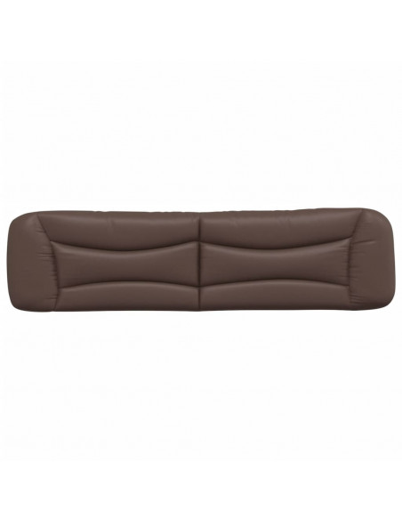 Cuscino Testiera Marrone 200 cm in Similpelle