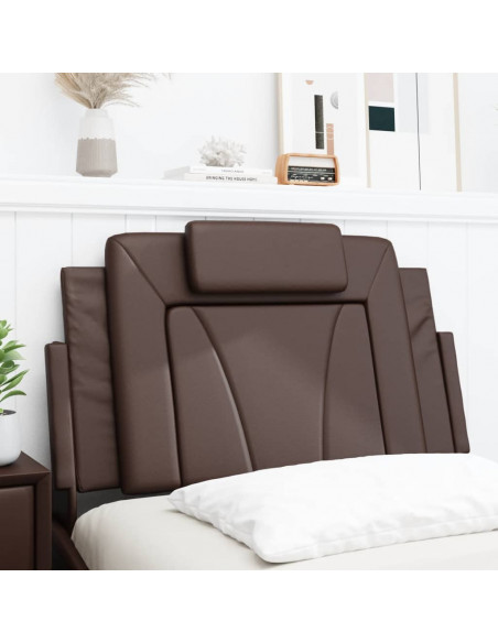 Cuscino Testiera Marrone 90 cm in Similpelle