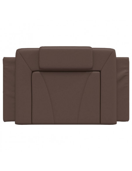 Cuscino Testiera Marrone 90 cm in Similpelle