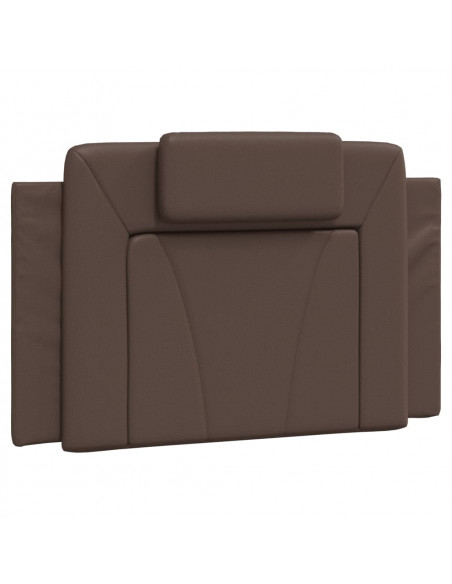 Cuscino Testiera Marrone 80 cm in Similpelle