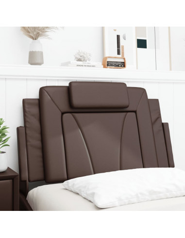 Cuscino Testiera Marrone 80 cm in Similpelle