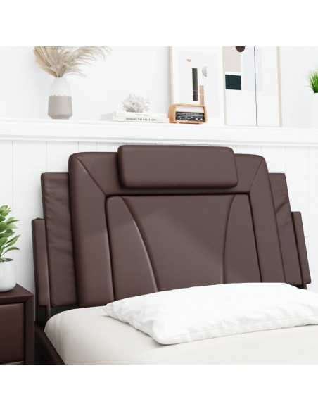 Cuscino Testiera Marrone 100 cm in Similpelle