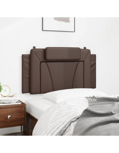Cuscino Testiera Marrone 100 cm in Similpelle