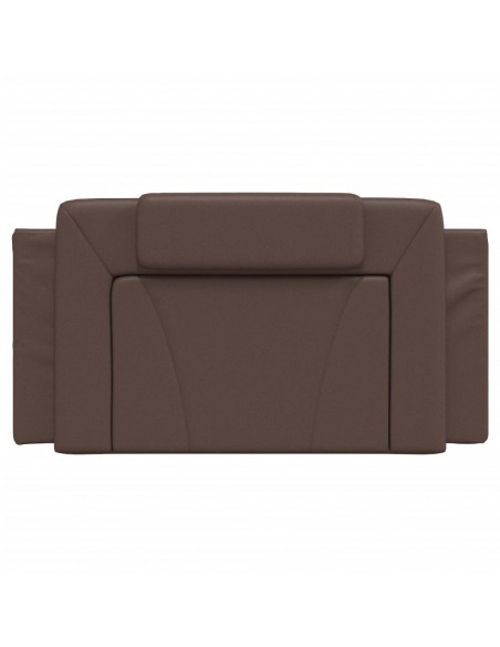 Cuscino Testiera Marrone 100 cm in Similpelle