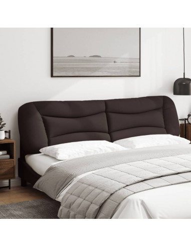 Cuscino Testiera Marrone Scuro 200 cm in Tessuto