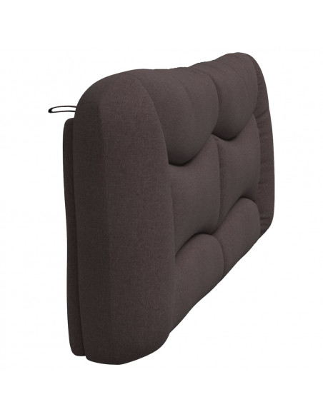 Cuscino Testiera Marrone Scuro 200 cm in Tessuto