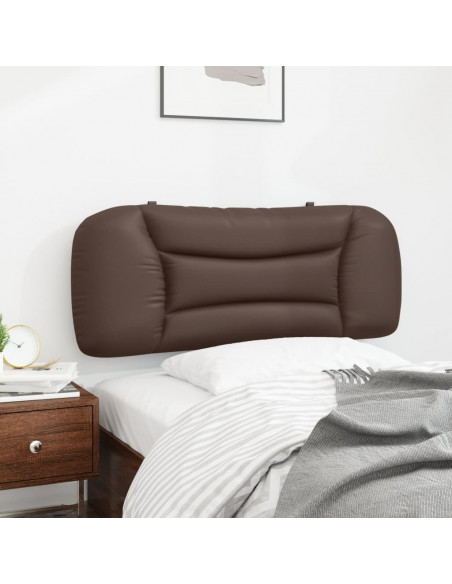 Cuscino Testiera Marrone 100 cm in Similpelle