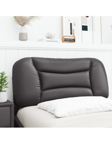 Cuscino Testiera Grigio 90 cm in Similpelle
