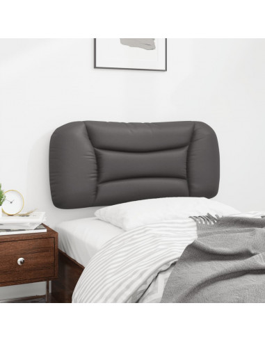 Cuscino Testiera Grigio 90 cm in Similpelle