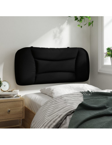 Cuscino Testiera Nero 90 cm in Tessuto