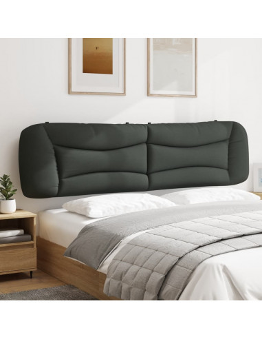 Cuscino Testiera Grigio Scuro 200 cm in Tessuto