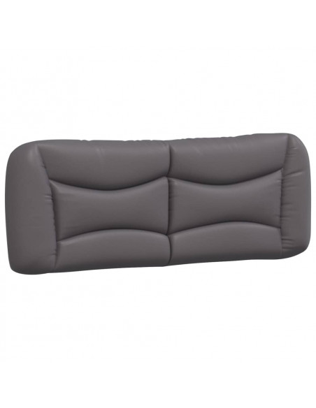 Cuscino Testiera Grigio 120 cm in Similpelle