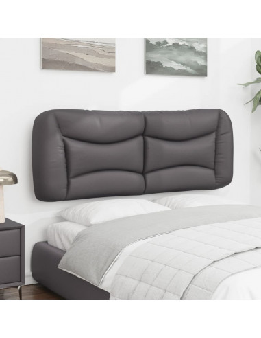 Cuscino Testiera Grigio 120 cm in Similpelle