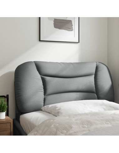 Cuscino Testiera Grigio Chiaro 80 cm in Tessuto