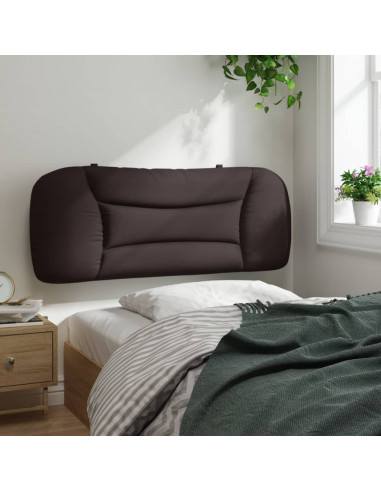 Cuscino Testiera Marrone Scuro 100 cm in Tessuto