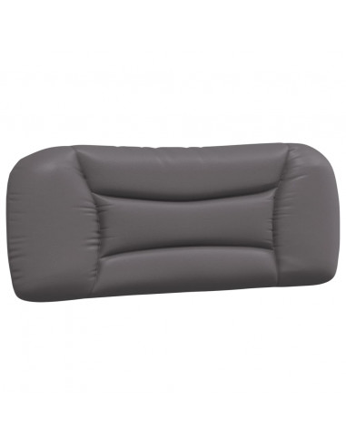 Cuscino Testiera Grigio 100 cm in Similpelle