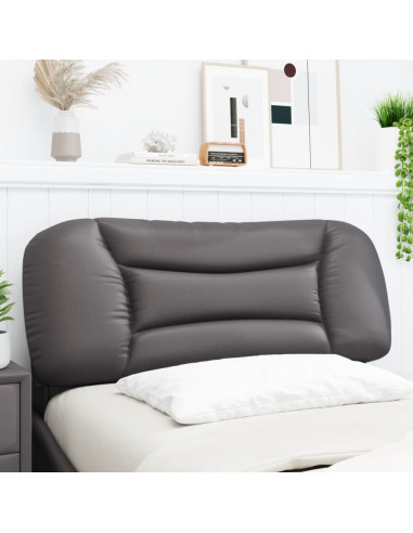 Cuscino Testiera Grigio 100 cm in Similpelle