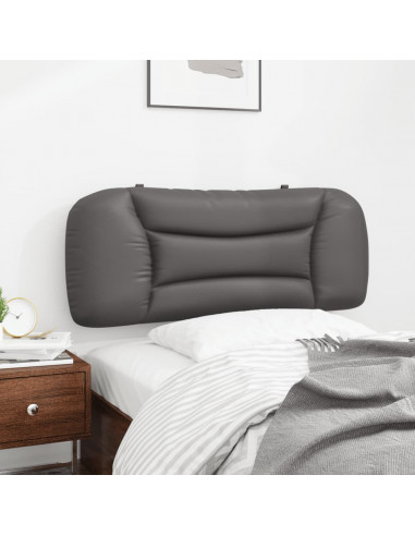 Cuscino Testiera Grigio 100 cm in Similpelle