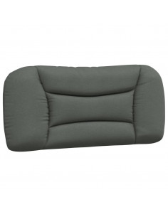 Cuscino Testiera Grigio Scuro 90 cm in Tessuto 2