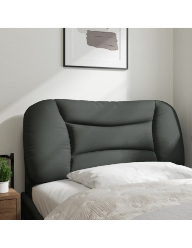 Cuscino Testiera Grigio Scuro 90 cm in Tessuto
