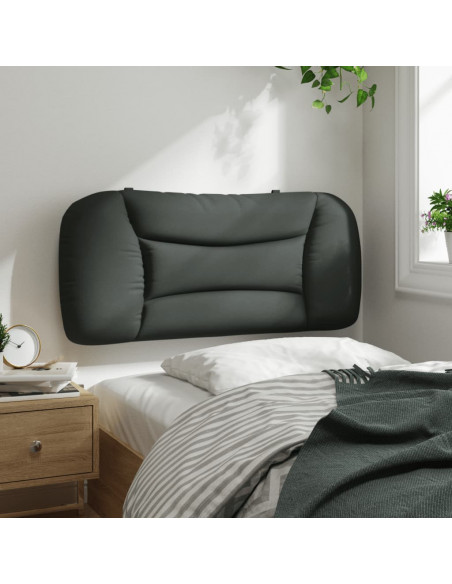 Cuscino Testiera Grigio Scuro 90 cm in Tessuto