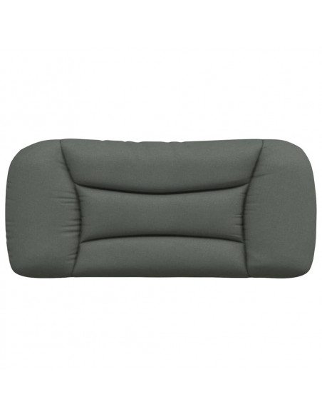 Cuscino Testiera Grigio Scuro 90 cm in Tessuto