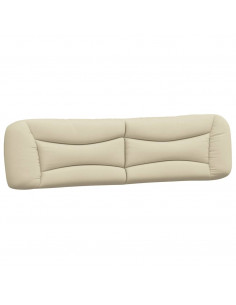 Cuscino Testiera Hvar Crema 200 cm in Tessuto 2