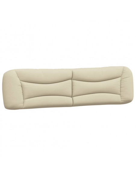Cuscino Testiera Crema 200 cm in Tessuto