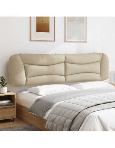 Cuscino Testiera Crema 200 cm in Tessuto