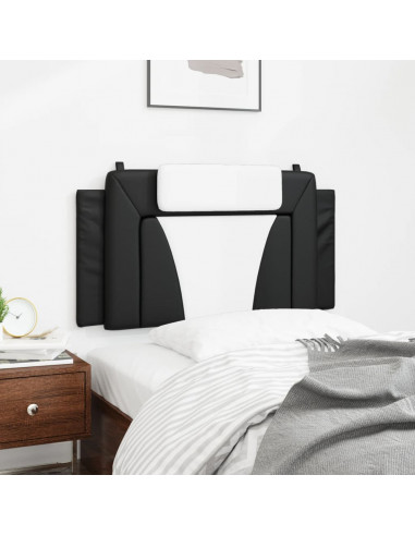 Cuscino Testiera Nero e Bianco 100 cm in Similpelle