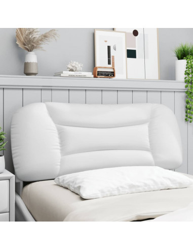 Cuscino Testiera Bianco 100 cm in Similpelle