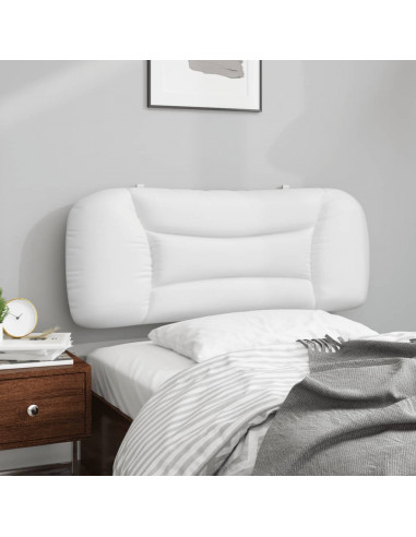 Cuscino Testiera Bianco 100 cm in Similpelle
