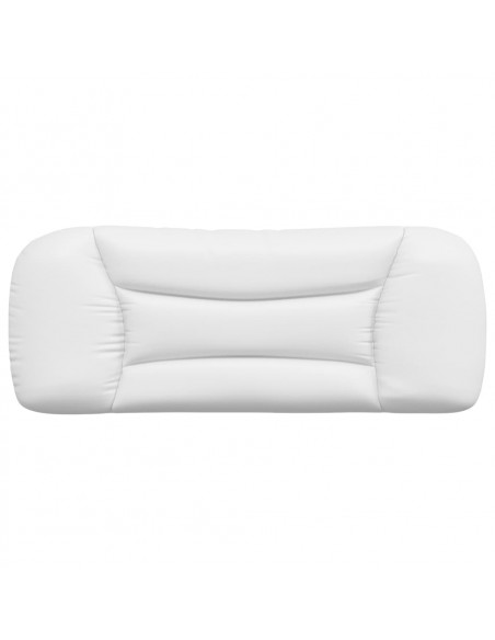 Cuscino Testiera Bianco 100 cm in Similpelle