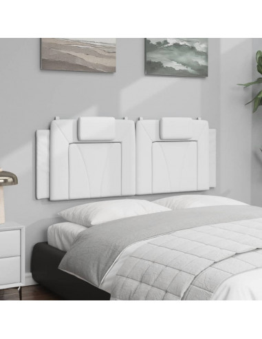 Cuscino Testiera Bianco 120 cm in Similpelle