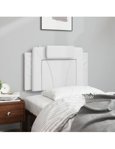 Cuscino Testiera Bianco 90 cm in Similpelle
