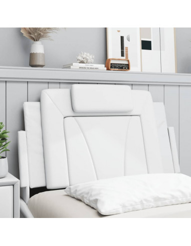 Cuscino Testiera Bianco 90 cm in Similpelle