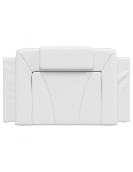 Cuscino Testiera Bianco 90 cm in Similpelle